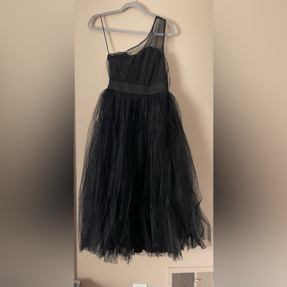 ModCloth Tulle Night Long One-Shoulder Dress - Picture 6 of 8